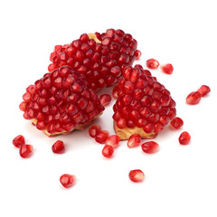 Ripe pomegranate piece