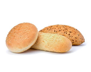 Bread loafs and buns variety