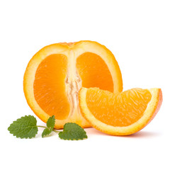 Orange and citron mint leaf