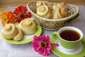 Tea party and buns