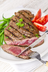 Grilled Steak. Barbecue