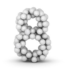 Number 8, from voleyballs