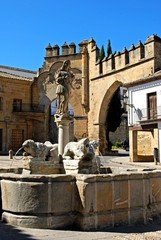 Lions fountain, Plaza de Populo, Baeza, Spain © Arena Photo UK