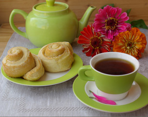 Tea party and buns