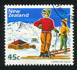 Children Skiing