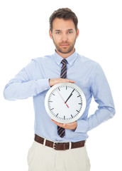 businessmann mit uhr