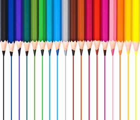 Crayons et traits de couleur