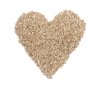 Heart from hemp seeds
