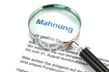 Mahnung