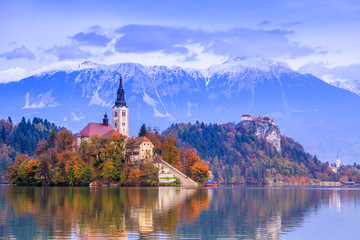 Bled with lake, Slovenia, Europe