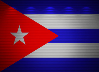 Cuban flag wall, abstract background