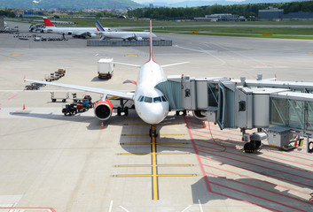 Aircraft ready for boarding