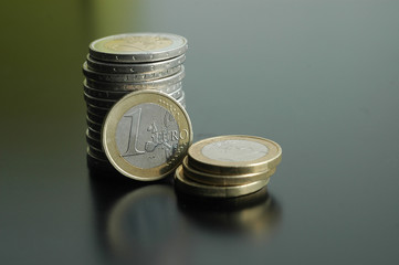 Euro, Münzen, Geld, Währung, Stapel