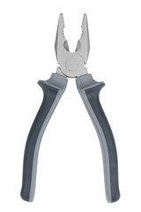 Metal pliers with rubber grips