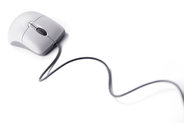 Computer mouse on a long wire