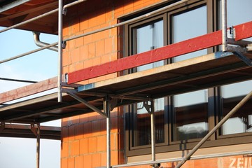 baustelle baugerüst fenster rohbau I