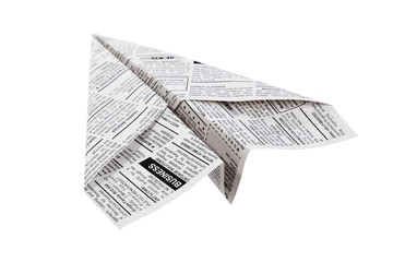 Newspaper Airplane