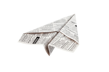 Newspaper Airplane