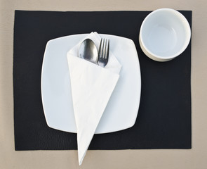 Dinner place setting.