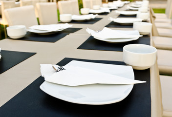 Dinner place setting.