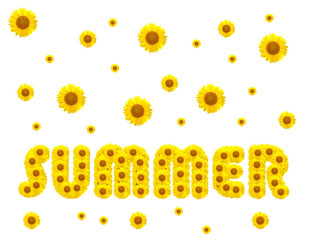 summer season with sunflowers