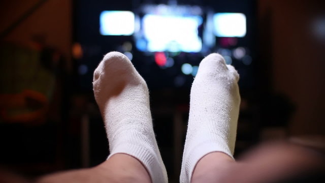 Feet Up Watching TV