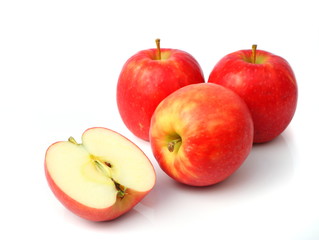 Naklejka na ściany i meble three red apples