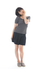 Fototapeta premium 若い女性 全身