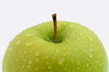 green apple isolated on white