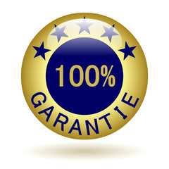 Bouton icône garantie 100%