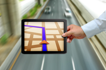 Touchpad gps
