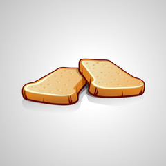 two slices of bread
