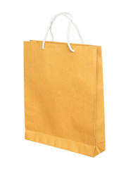 Paper bag isolated on white background