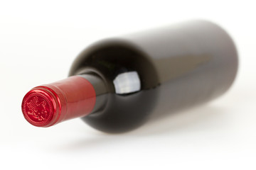 Bottle of wine isolated