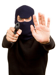 Photo of terrorist with gun