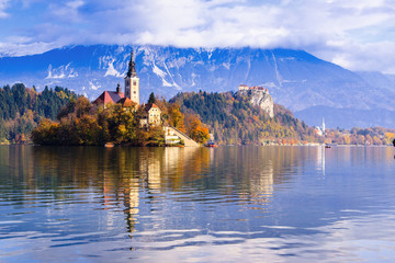 Bled with lake, Slovenia, Europe