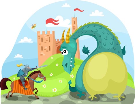 dragon and knight