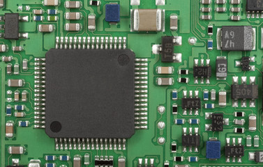 printed-circuit board with electronic components