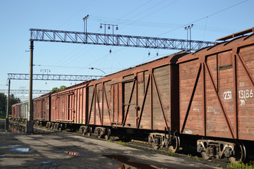 Fototapeta premium Cargo train