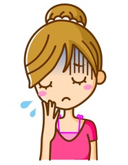 顔色の悪い女性