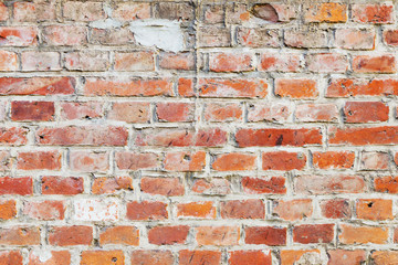 Fassade aus Backsteinen