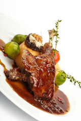 duck with potatoes