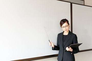 asian businesswoman on meeting