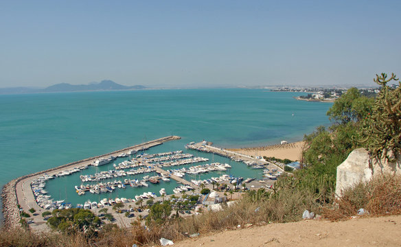 vue sur marina de Sidi bou said 2