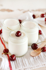 yoghurt with cherry