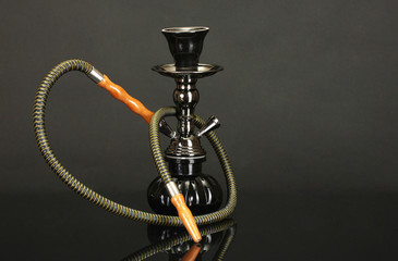 hookah isolated on black background