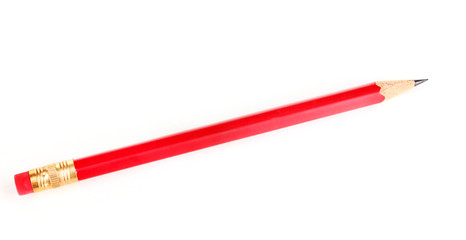 Lead pencil isolated on white