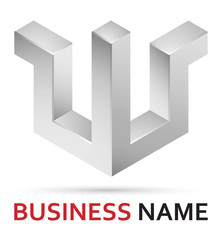 Alphabet logo design - letter W