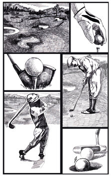 Golf - winning story, comics
