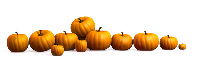 Línea de calabazas / row of pumpkins